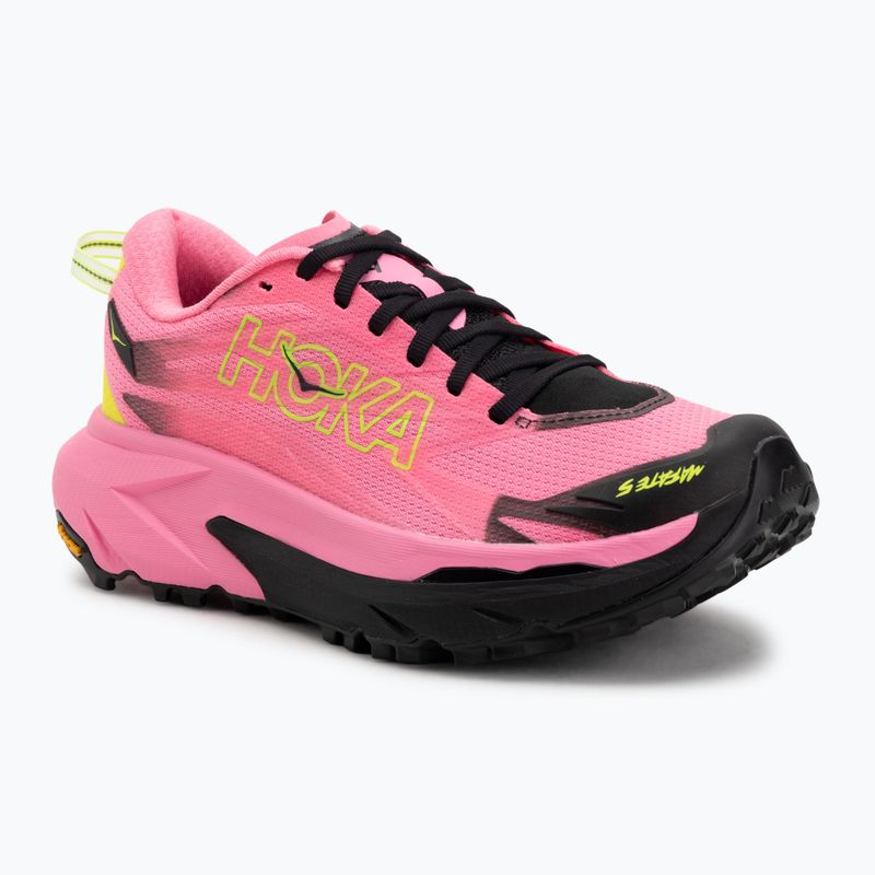 Women's running shoes HOKA Matafe 5 neon rose/black