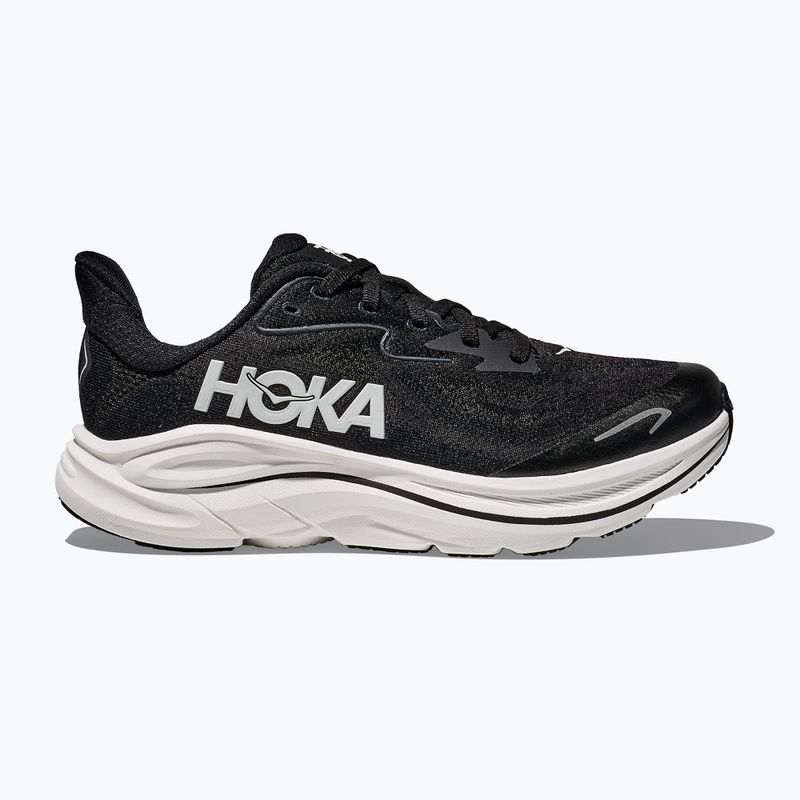 Children's running shoes HOKA Clifton 10 black/white 9