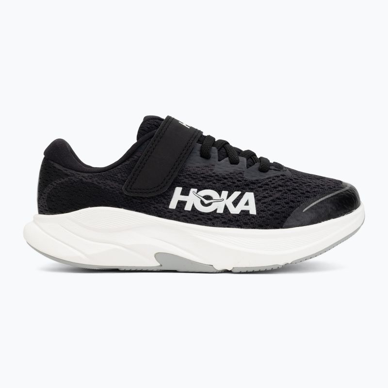 Children's running shoes HOKA Rincon 4 Little Kids black/white 2