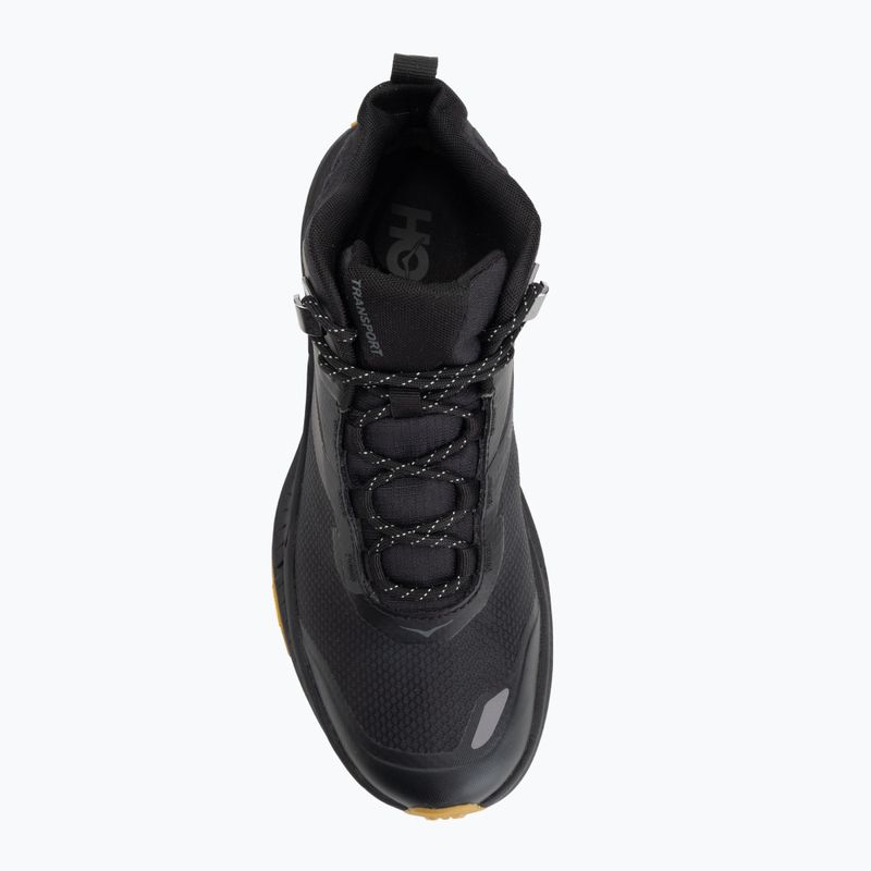 Men's trekking boots HOKA Transport Hike GTX black/black 5