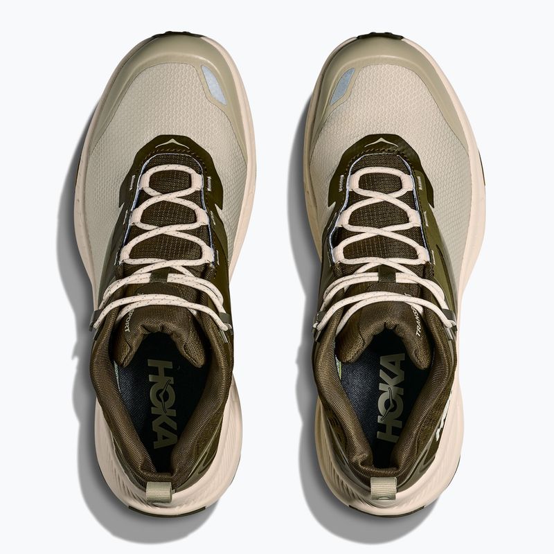 Men's trekking boots HOKA Transport Hike GTX spruce green/oyster mushroom 8