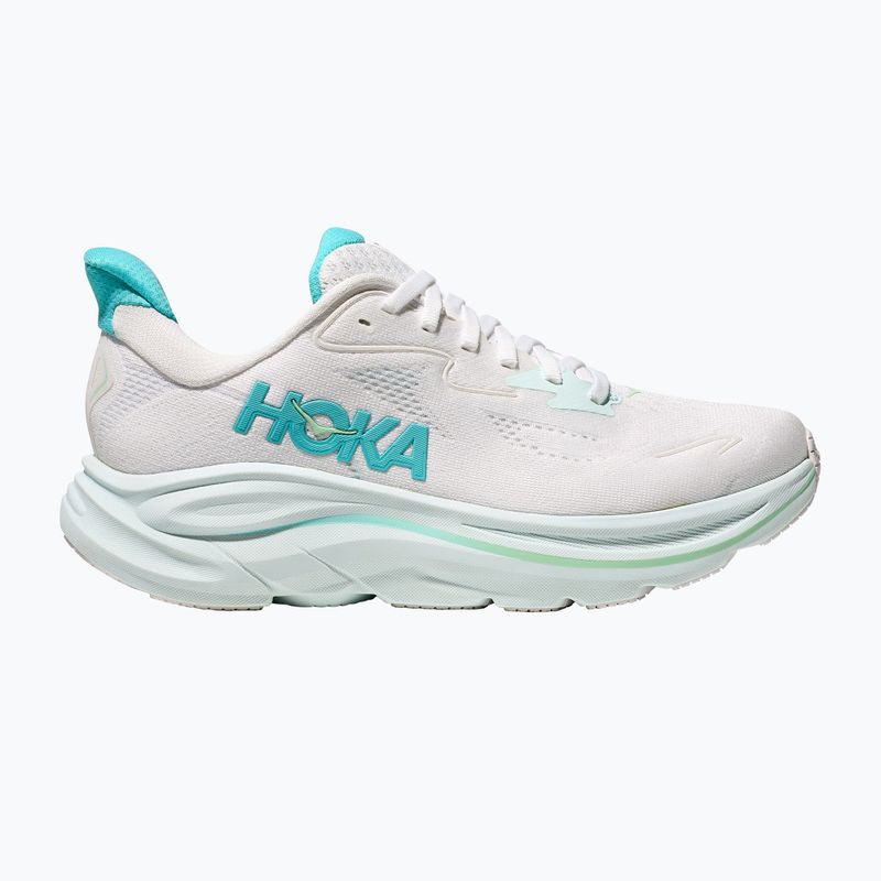 Women's running shoes HOKA Clifton 10 white/electric rose 2