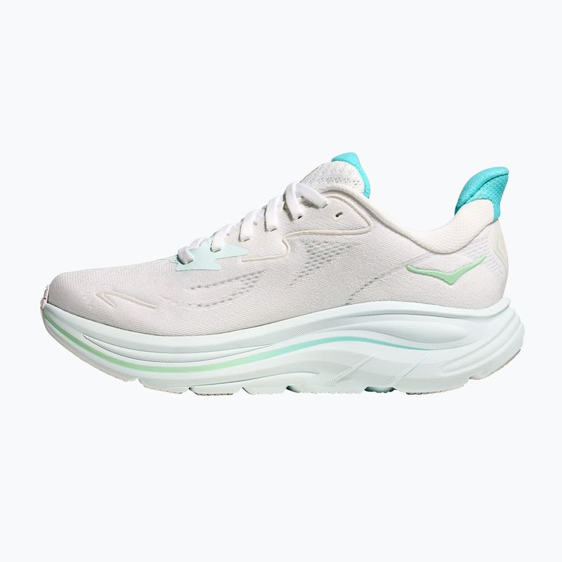 Women's running shoes HOKA Clifton 10 white/electric rose 3