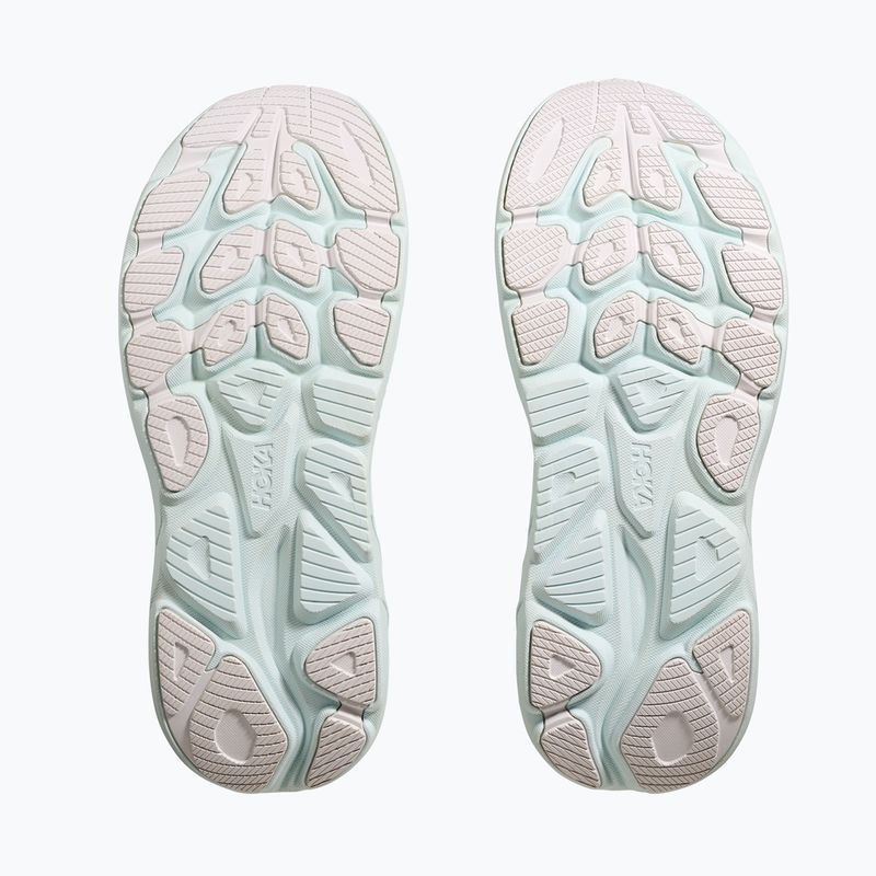 Women's running shoes HOKA Clifton 10 white/electric rose 7