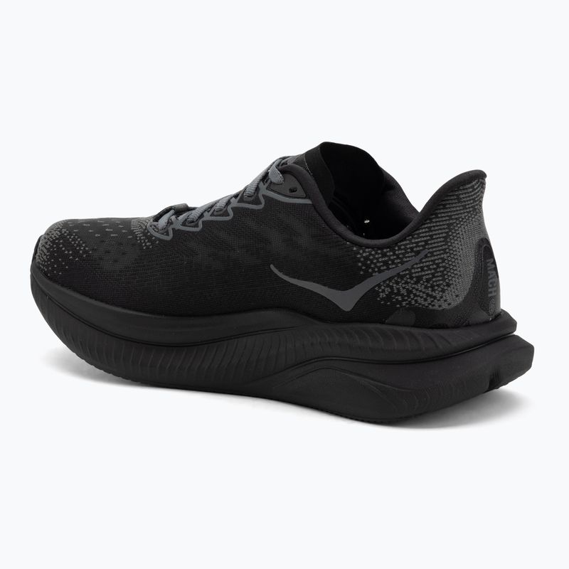 Men's running shoes HOKA Mach 6 black/black 3