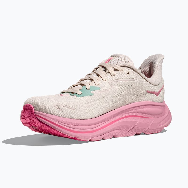 Women's running shoes HOKA Clifton 10 Wide rose cream/dried rose 4