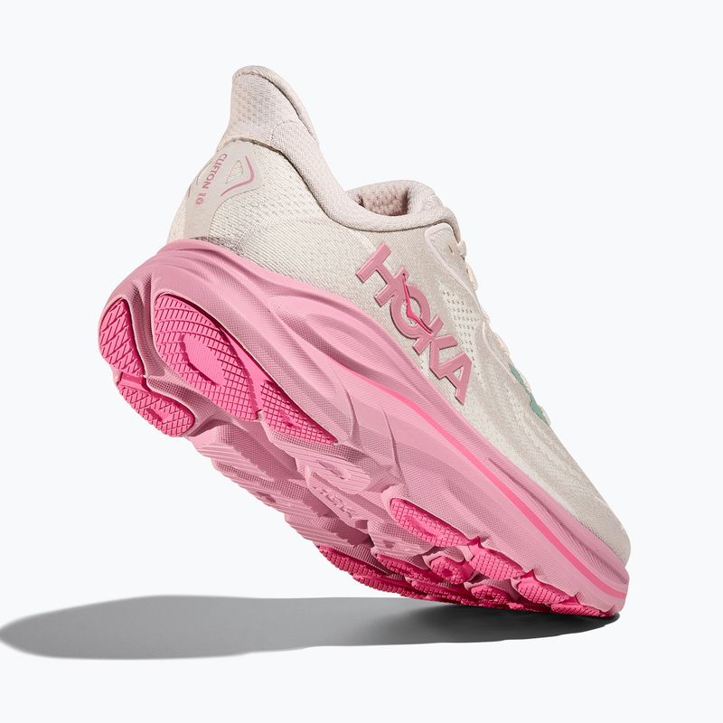 Women's running shoes HOKA Clifton 10 Wide rose cream/dried rose 5