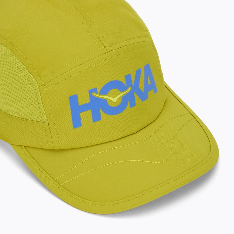 Baseball cap HOKA Run pea green 3