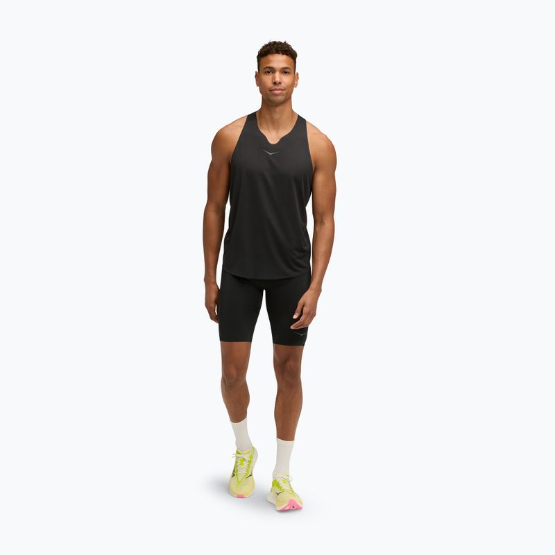 Men's running top HOKA Race Singlet hoka black 2