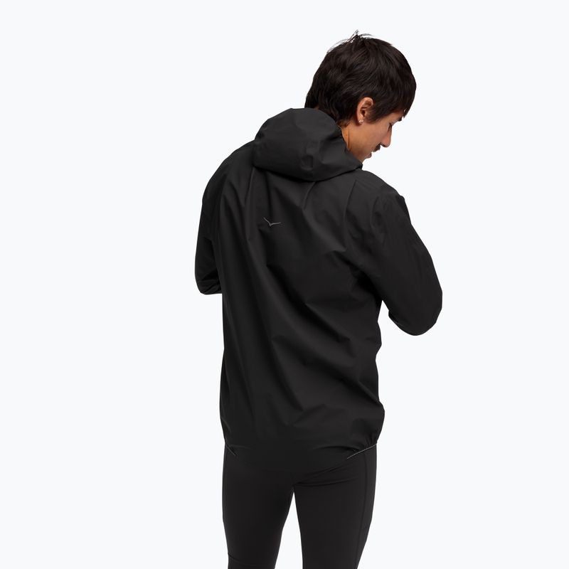 Men's running jacket HOKA Skybreeze Waterproof GTX black 3