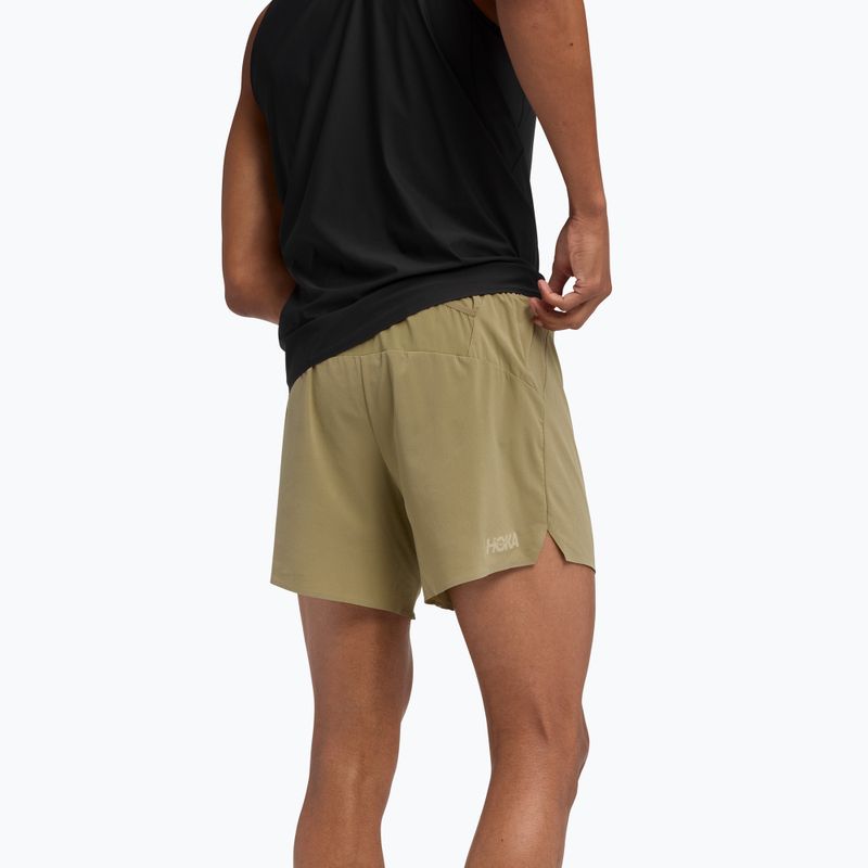 Men's running shorts HOKA Glide 5" wild mushroom 3