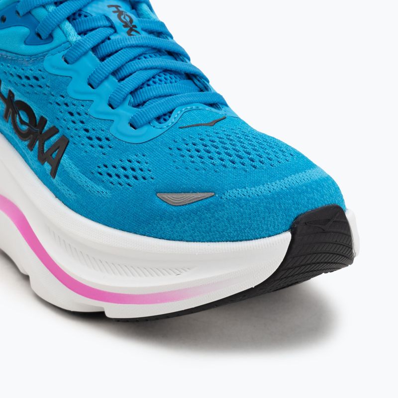Women's running shoes HOKA Bondi 9 skyward blue/neon fuchsia 7