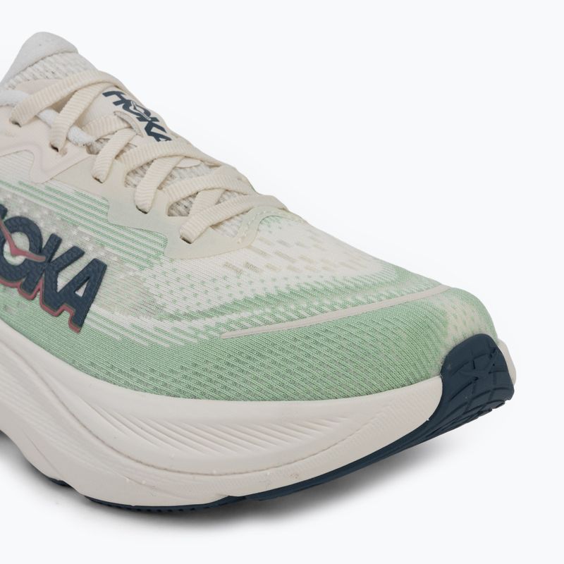 Women's running shoes HOKA Skyflow alabaster/vintage green 7
