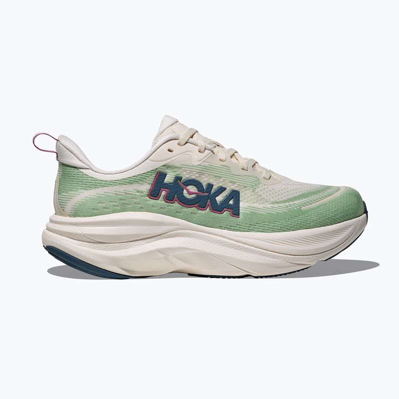 Women's running shoes HOKA Skyflow alabaster/vintage green 3