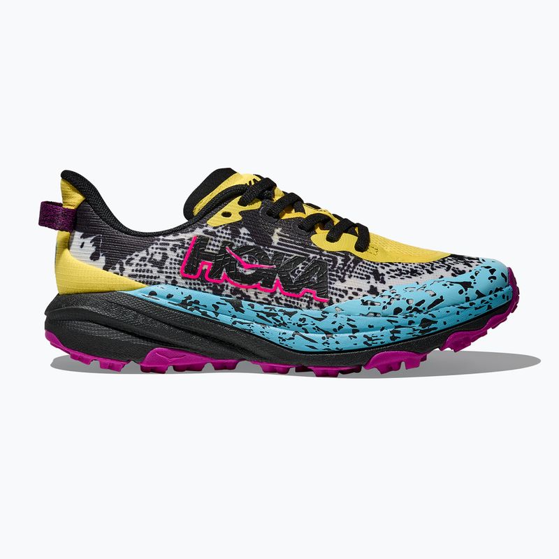 Children's running shoes HOKA Speedgoat 6 electric lemon/black 2