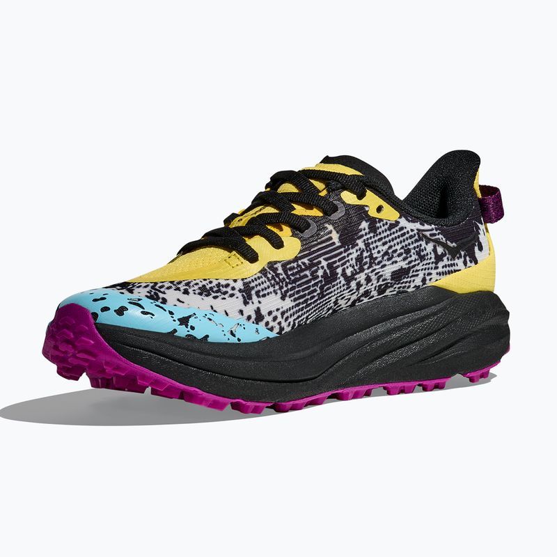 Children's running shoes HOKA Speedgoat 6 electric lemon/black 4