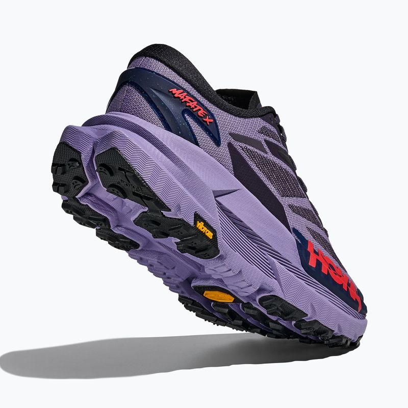 Women's running shoes HOKA Mafate X berry jam/squid ink 5