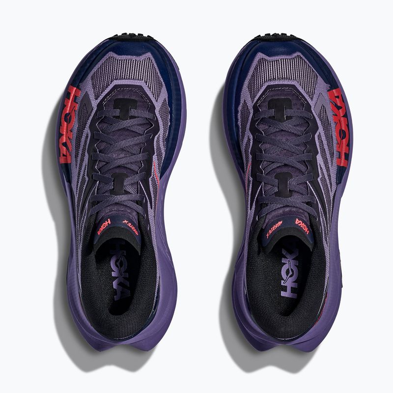 Women's running shoes HOKA Mafate X berry jam/squid ink 7