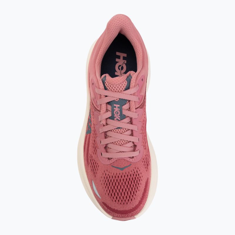 Women's running shoes HOKA Bondi 9 lingonberry/cranberry 5