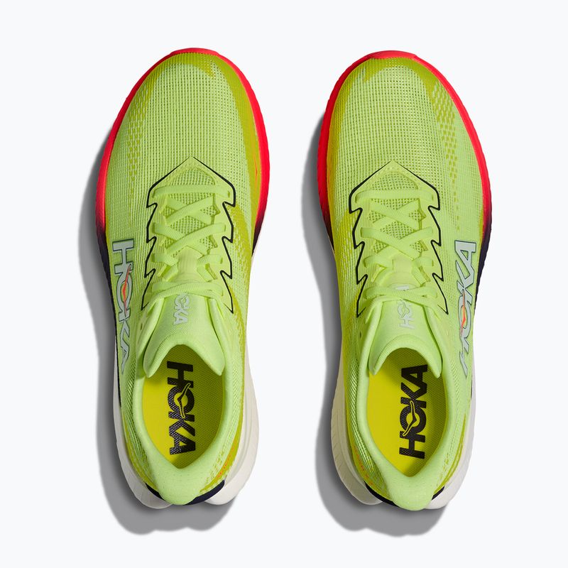 Men's running shoes Hoka Mach X 3 neon yuzu/squid ink 7