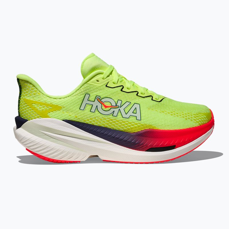 Women's running shoes Hoka Mach X 3 Nneon yuzu/squid ink 3