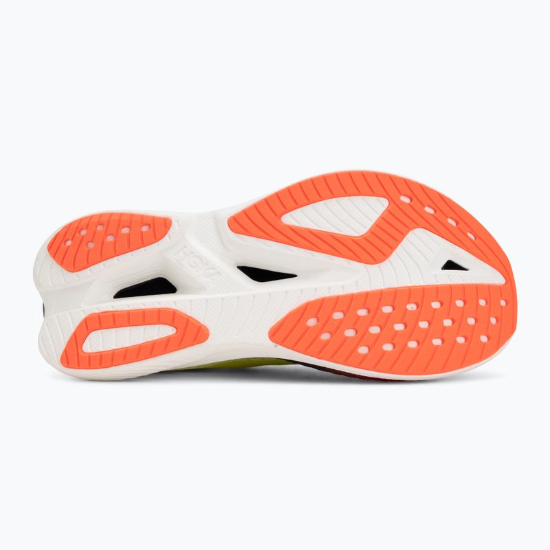 Women's running shoes Hoka Mach X 3 Nneon yuzu/squid ink 4