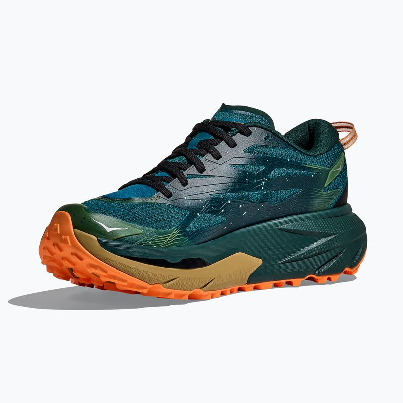 Men's running shoes HOKA Mafate 5 tidal wave/mustard seed 2