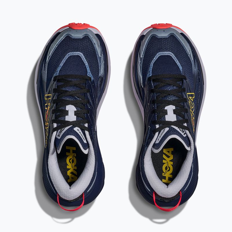 Women's running shoes HOKA Mafate 5 midnight blue/starlight glow 7