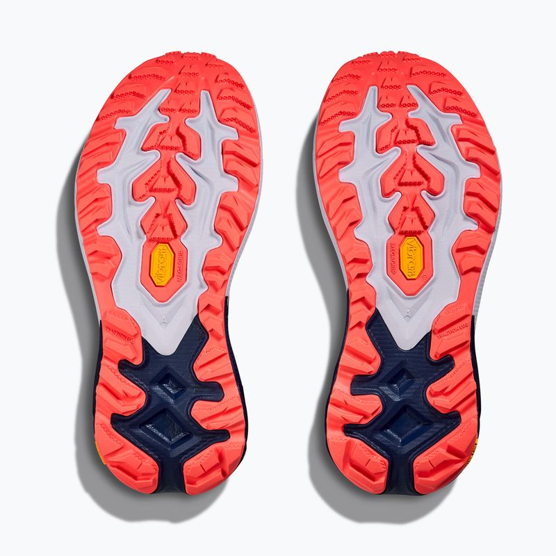 Women's running shoes HOKA Mafate 5 midnight blue/starlight glow 8