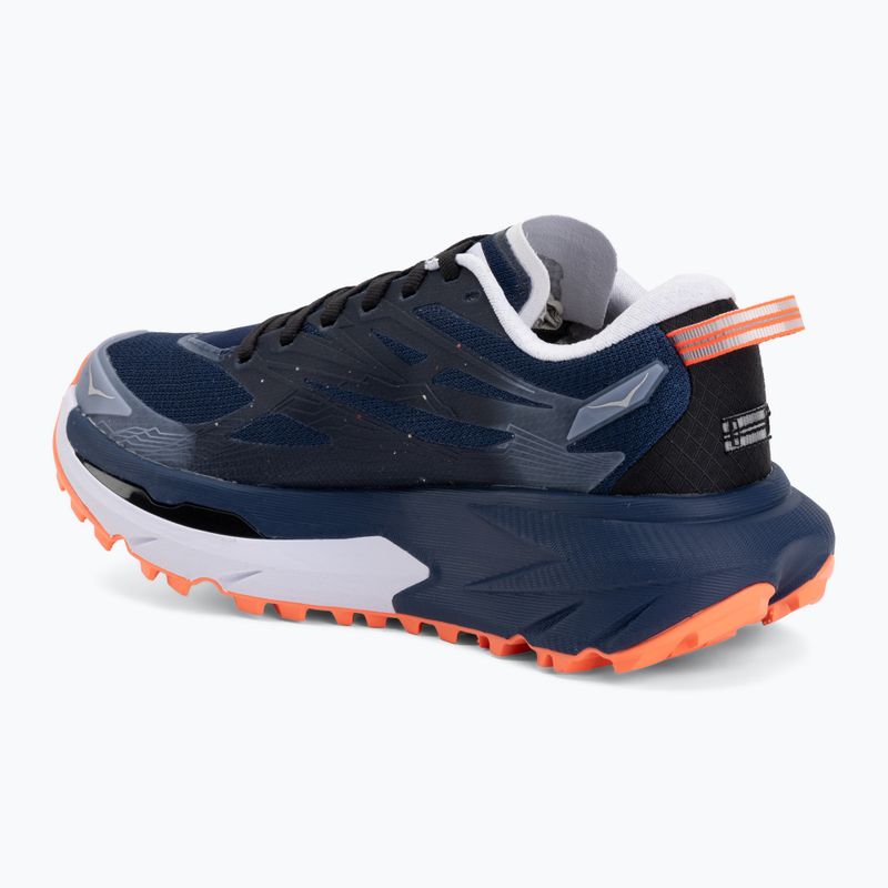 Women's running shoes HOKA Mafate 5 midnight blue/starlight glow 3