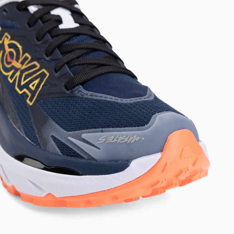 Women's running shoes HOKA Mafate 5 midnight blue/starlight glow 7
