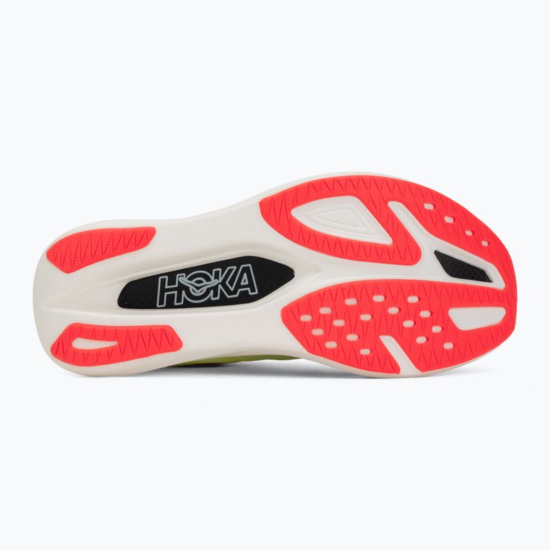 Running shoes HOKA Rocket X 3 neon yuzu/squid ink 4