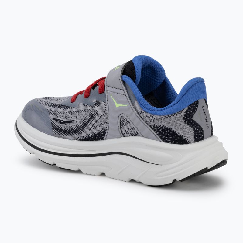 Children's running shoes HOKA Clifton 10 foggy grey/black 3