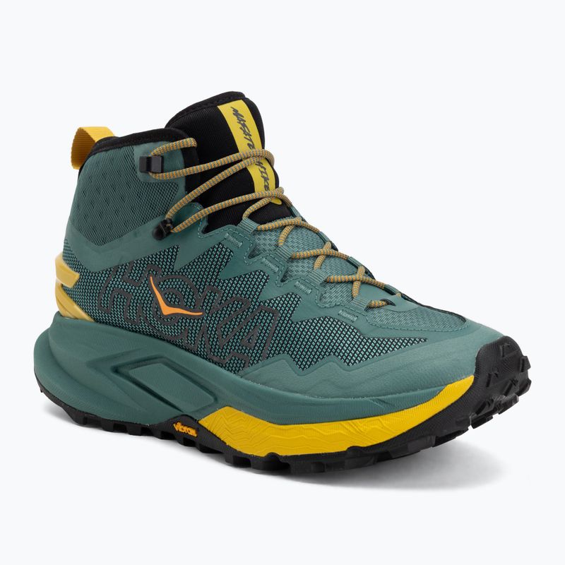 Men's trekking boots HOKA Mafate Hike thyme/yellow gold