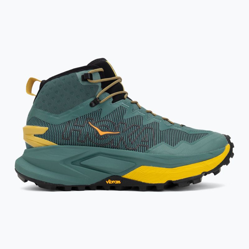 Men's trekking boots HOKA Mafate Hike thyme/yellow gold 2