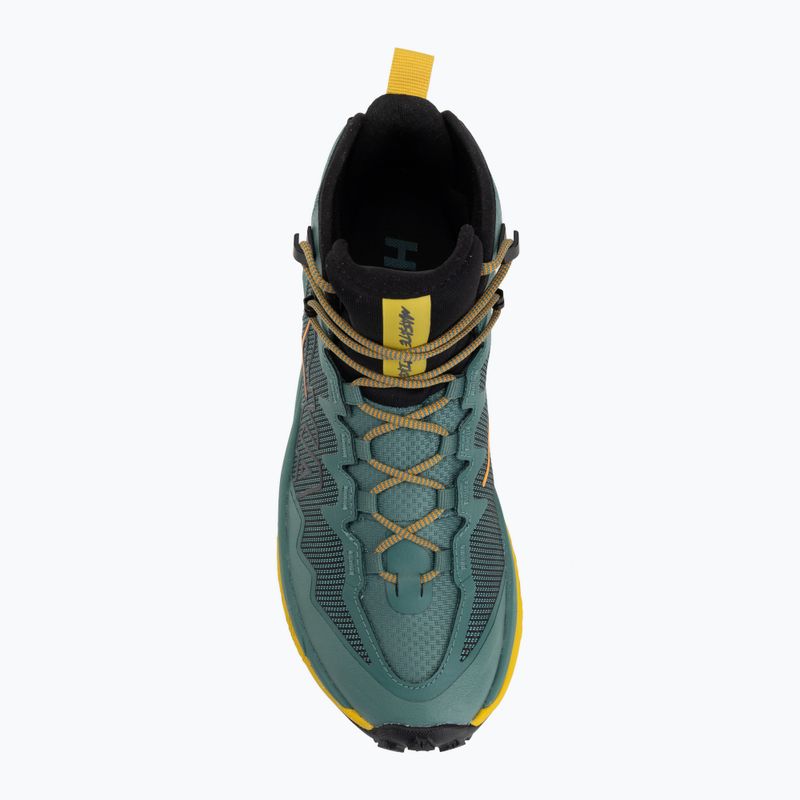 Men's trekking boots HOKA Mafate Hike thyme/yellow gold 5