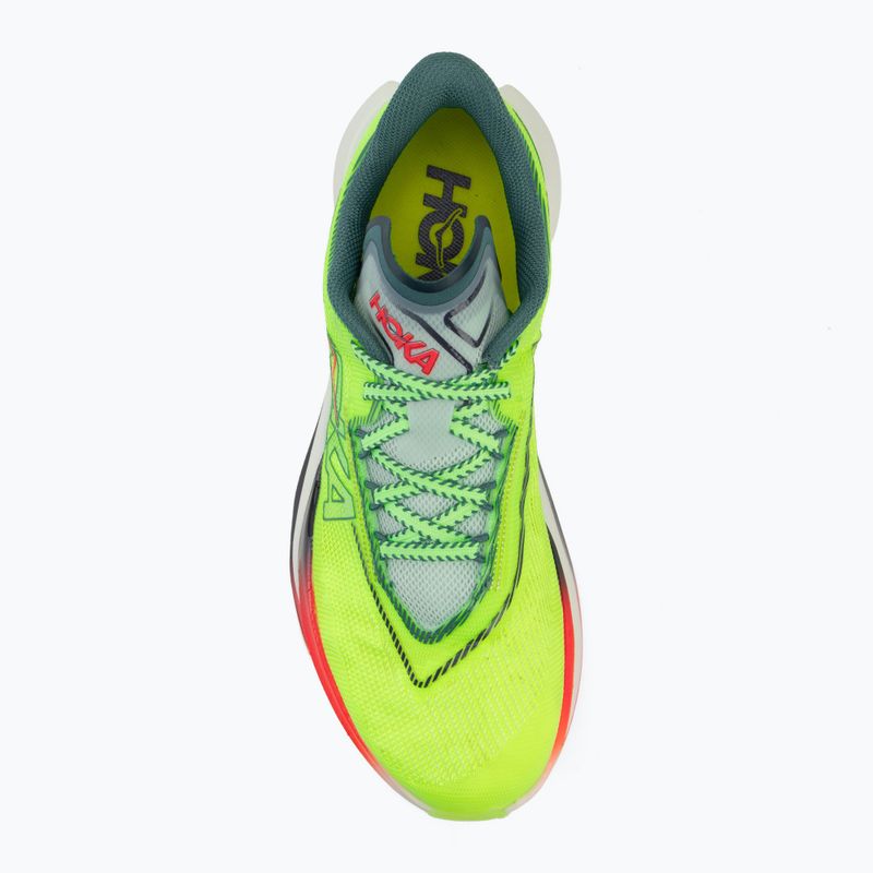 Running shoes HOKA Cielo X1 3.0 neon yuzu/thyme 5