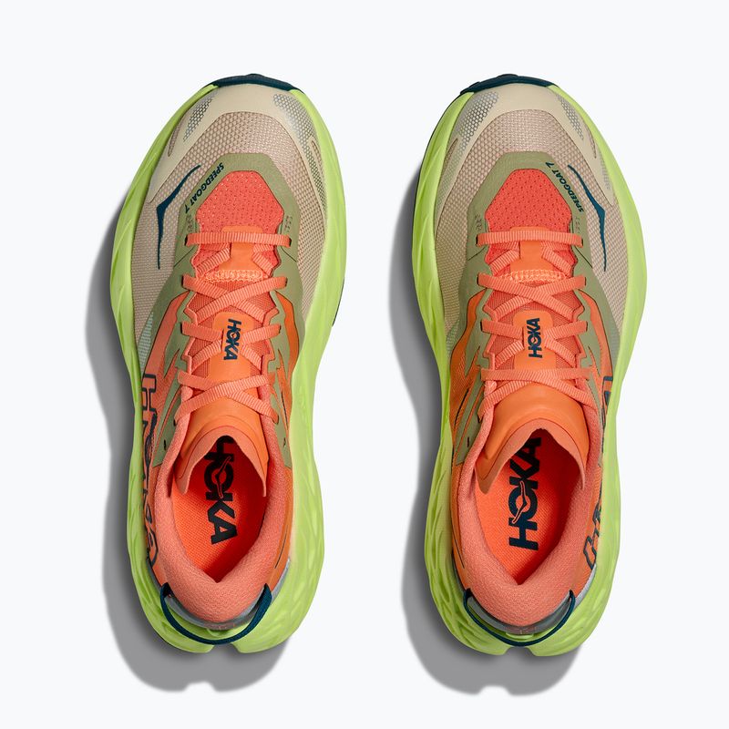 Women's running shoes HOKA Speedgoat 7 persimmon/neon yuzu 7