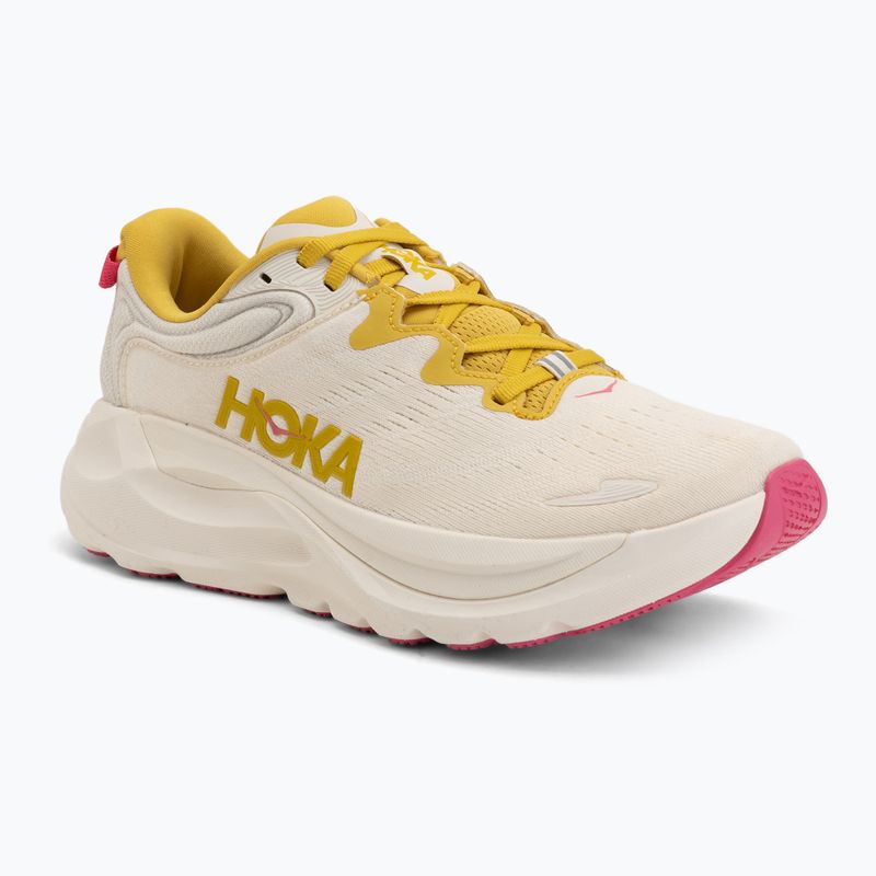 Women's running shoes Hoka Gaviota 6 birch/yellow gold