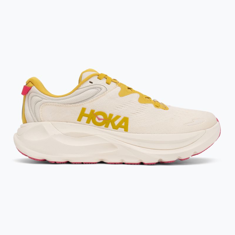 Women's running shoes Hoka Gaviota 6 birch/yellow gold 2