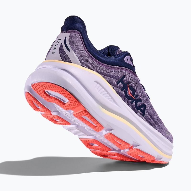 Women's running shoes HOKA Bondi 9 berry jam/berry patch 5