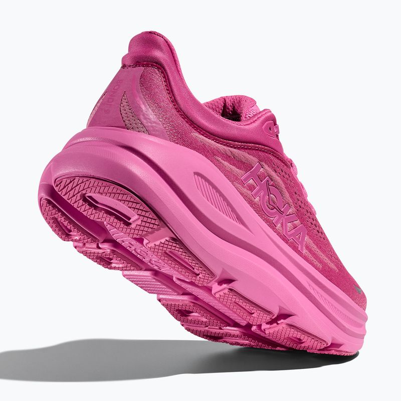 Women's running shoes HOKA Bondi 9 crabapple/crabapple 5