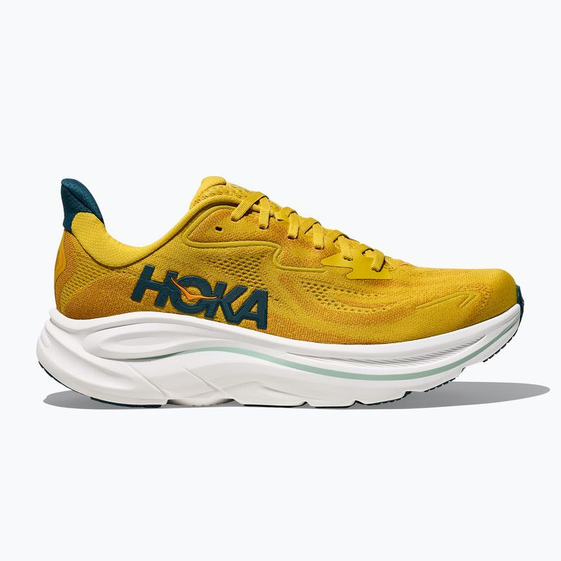 Men's running shoes HOKA Clifton 10 yellow gold/tidal wave 3