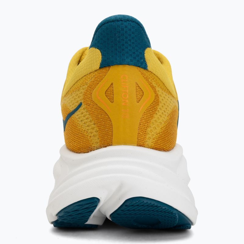 Men's running shoes HOKA Clifton 10 yellow gold/tidal wave 6