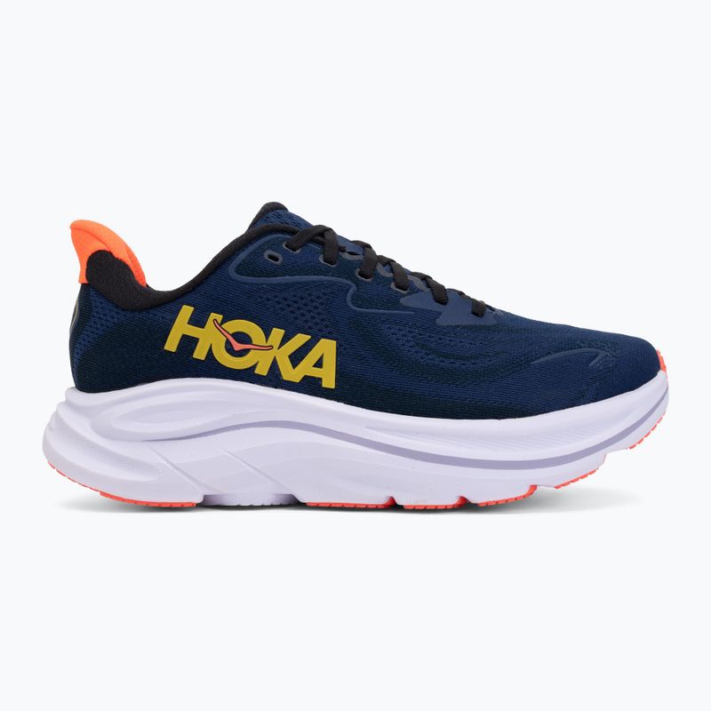 Women's running shoes HOKA Clifton 10 midnight blue/starlight glow 2