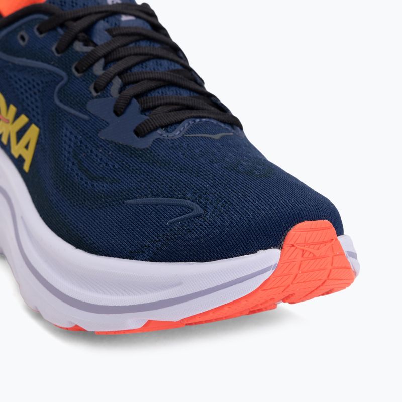 Women's running shoes HOKA Clifton 10 midnight blue/starlight glow 7