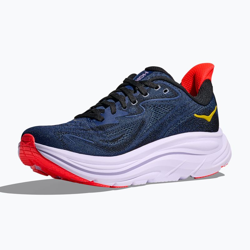 Women's running shoes HOKA Clifton 10 midnight blue/starlight glow 2