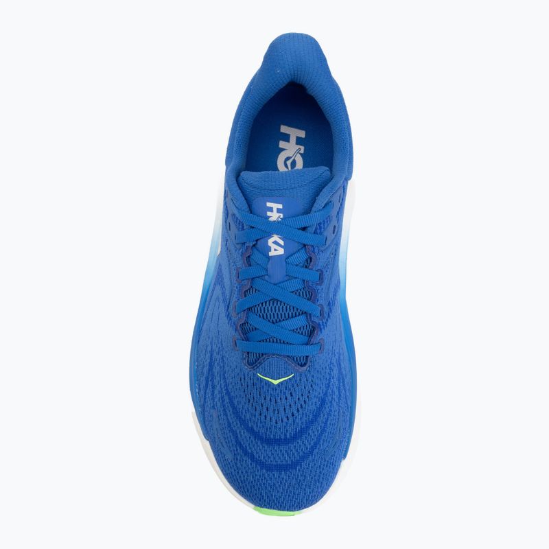 Men's running shoes HOKA Arahi 8 cobalt blue/neon green 5