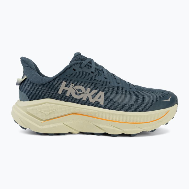 Men's running shoes HOKA Challenger 8 faded navy/pampass grass 2