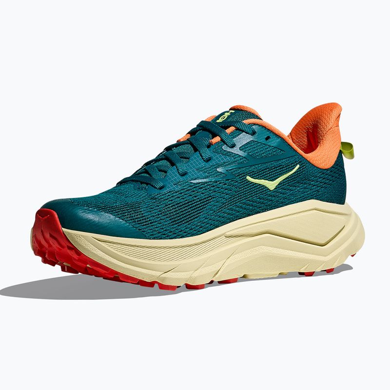 Women's running shoes HOKA Challenger 8 tidal wave/pampas grass 2